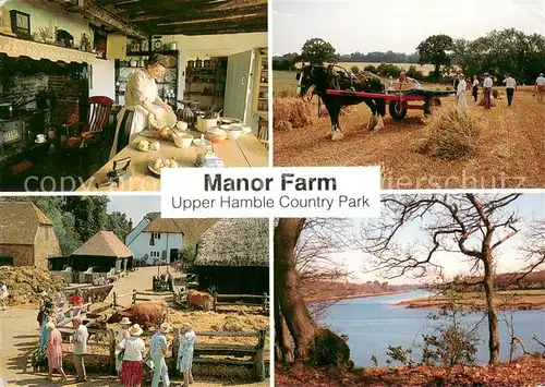 AK / Ansichtskarte Bursledon Manor Farm Upper Hamble Country Park Shirehorse Landscape 