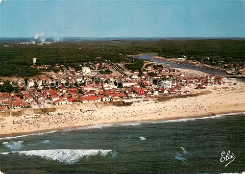 AK / Ansichtskarte Mimizan_Landes Vue aerienne de la plage nord au fond le Courant Mimizan_Landes