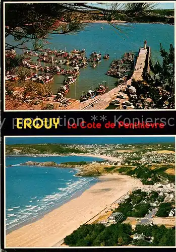AK / Ansichtskarte Erquy Le port et la plage de Caroual Collection Couleurs de Bretagne Erquy