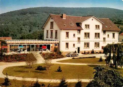 AK / Ansichtskarte Lindenfels_Odenwald Hotel Garni Am Birzebuckel Heilklimatischer Hoehenluftkurort Lindenfels Odenwald