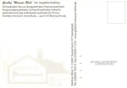 AK / Ansichtskarte Seeligstadt_Klipphausen Spektakelhaus Gasthof Meissner Blick 