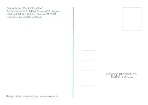 AK / Ansichtskarte Hoefgen Erlebnishof Zur Schiffsmuehle Restaurant Terrasse Brunnen Hoefgen