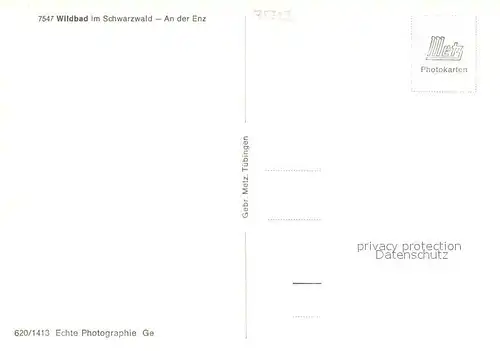 AK / Ansichtskarte Bad_Wildbad Haeuserpartie an der Enz Hotel Sonne Bad_Wildbad