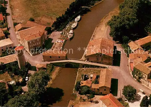 AK / Ansichtskarte Le_Somail Canal du Midi vue aerienne 