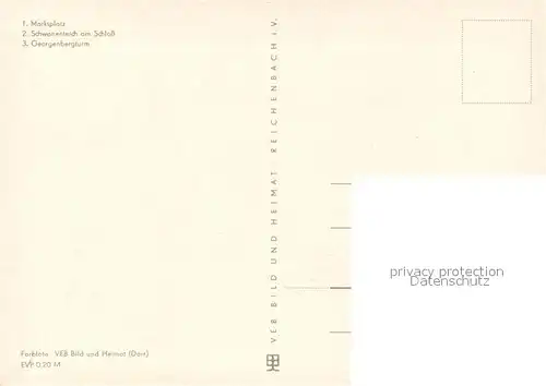 AK / Ansichtskarte Spremberg_Niederlausitz Marktplatz Schwanenteich am Schloss Georgenbergturm Spremberg_Niederlausitz