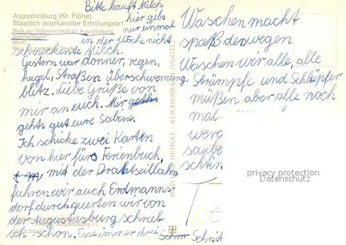 AK / Ansichtskarte Augustusburg Panorama Blick von Erdmannsdorf zur Augustusburg Drahtseilbahn Markt Karl Marx Strasse Augustusburg