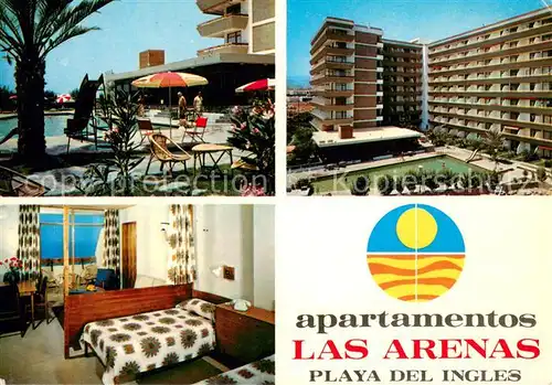 AK / Ansichtskarte Playa_del_Ingles Apartamentos Las Arenas Piscina Playa_del_Ingles