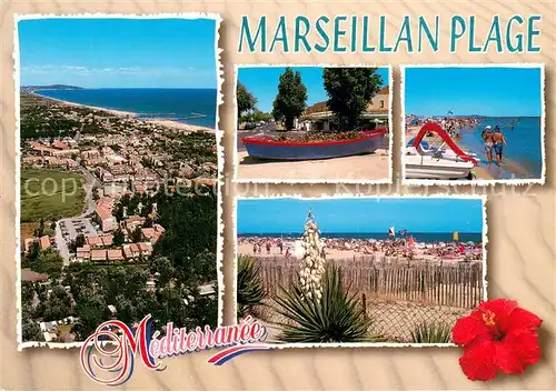 AK / Ansichtskarte Marseillan_Plage Ville au bord de la Mediterranee Marseillan_Plage