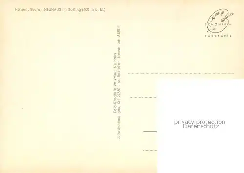 AK / Ansichtskarte Neuhaus_Solling Hoehenluftkurort Fliegeraufnahme Neuhaus Solling
