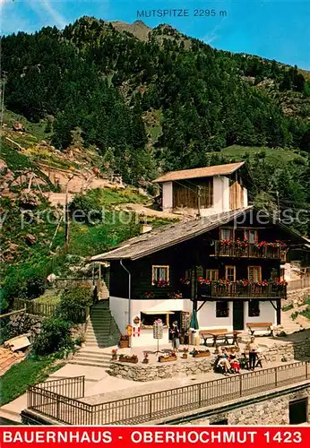 AK / Ansichtskarte Dorf_Tirol Bauernhaus Oberhochmut Mutspitze Wandergebiet Naturpark Texelgruppe Dorf_Tirol