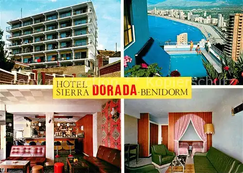 AK / Ansichtskarte Benidorm Hotel Sierra Dorada Fremdenzimmer Swimming Pool Benidorm