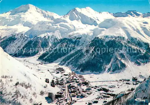 AK / Ansichtskarte Val_d_Isere Tete de Solaise Alpes en hiver vue aerienne Val_d_Isere