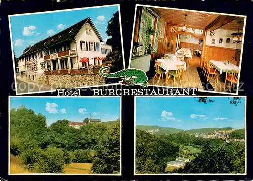 AK / Ansichtskarte Altweilnau Hotel Burgrestaurant Landschaftspanorama Taunus Altweilnau