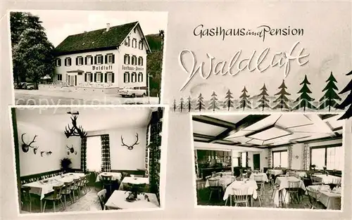 AK / Ansichtskarte Bad_Wildbad Gasthaus Pension Waldluft Restaurant Bad_Wildbad