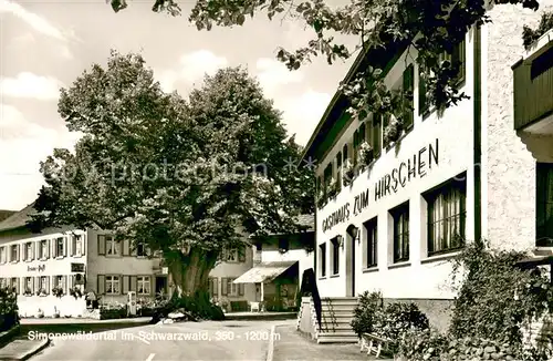 AK / Ansichtskarte Simonswaeldertal_Simonswald Gasthaus zum Hirschen im Schwarzwald 