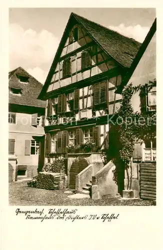 AK / Ansichtskarte Gengenbach Scheffelhaus Stammhaus des Dichters Scheffel Gengenbach