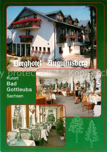 AK / Ansichtskarte Bad_Gottleuba Berggiesshuebel Berghotel Augustusberg Gastraeume Bad