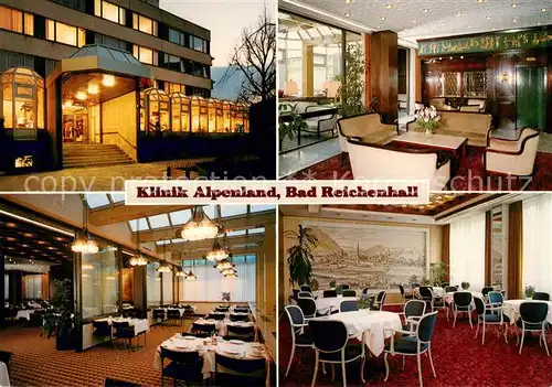 AK / Ansichtskarte Bad_Reichenhall Klinik Alpenland Gastraeume Bad_Reichenhall