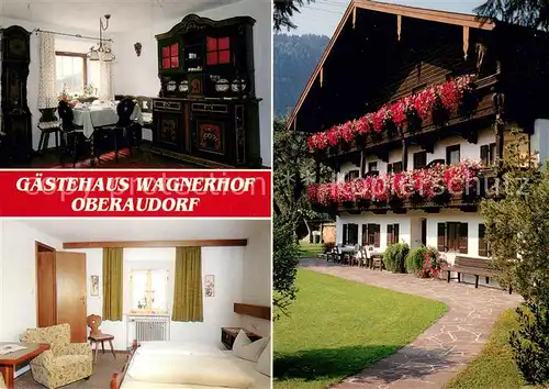 AK / Ansichtskarte Oberaudorf Gaestehaus Wagnerhof Stube Zimmer Oberaudorf