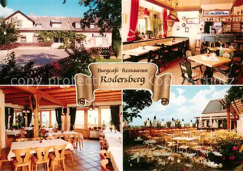 AK / Ansichtskarte Laineck Burgcafe Restaurant Rodersberg Gastraeume Terrasse Laineck