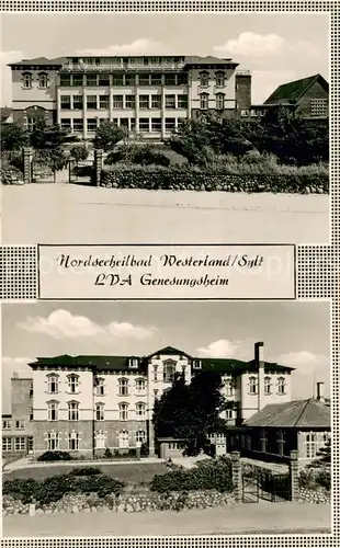 AK / Ansichtskarte Westerland_Sylt LVA Genesungsheim Nordseeheilbad Westerland_Sylt