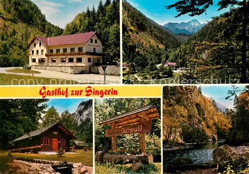 AK / Ansichtskarte Nasswald Gasthaus zur Singerin Huette Landschaftspanorama Alpen Nasswald