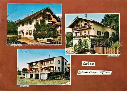 AK / Ansichtskarte Stein_Cham Gasthaus Pension Braun Haus Gisela im Bayerischen Wald Stein_Cham