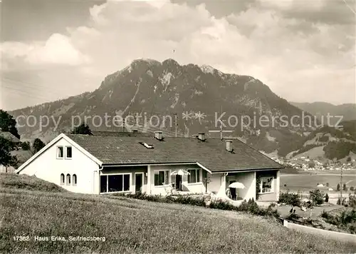 AK / Ansichtskarte Seifriedsberg_Sonthofen Gaestehaus Pension Haus Erika Allgaeuer Alpen Seifriedsberg Sonthofen