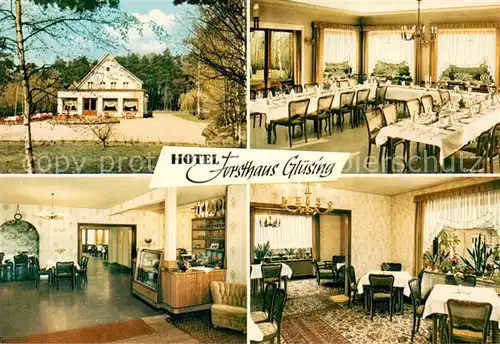 AK / Ansichtskarte Lauenburg_Elbe Hotel Forsthaus Gluesing Restaurant Lauenburg Elbe