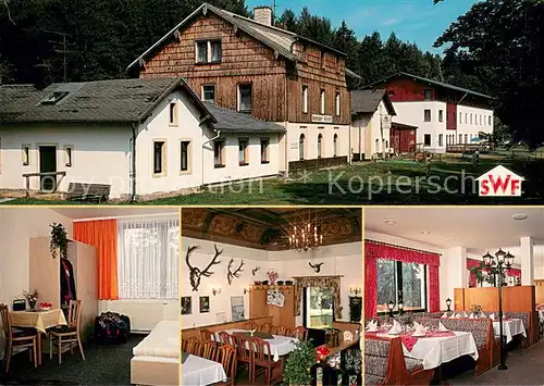 AK / Ansichtskarte Neuhermsdorf Skisportzentrum Wanderheim Sporthotel Freizeitanlagen ehemaliger Bahnhof Gaestezimmer Koeniglicher Empfangssaal Restaurant Neuhermsdorf