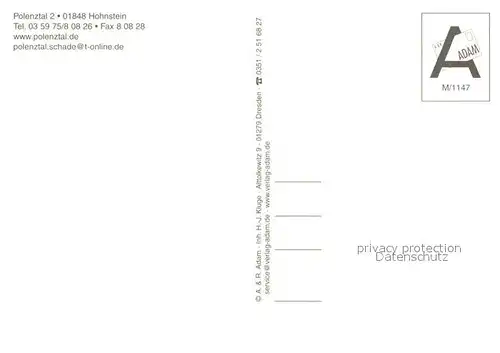 AK / Ansichtskarte Hohnstein_Saechsische_Schweiz Pension Gasthaus Polenztal Landschaftspanorama Felsen Hohnstein_Saechsische