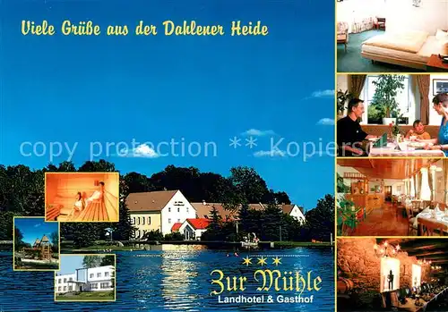AK / Ansichtskarte Bucha_Dahlen Landhotel Gasthof Zur Muehle Dahlener Heide See Bucha_Dahlen