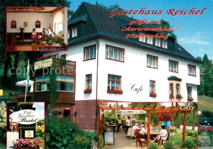 AK / Ansichtskarte Baerenstein_Annaberg Buchholz Cafe Gaestehaus Reichel Restaurant Terrasse ...