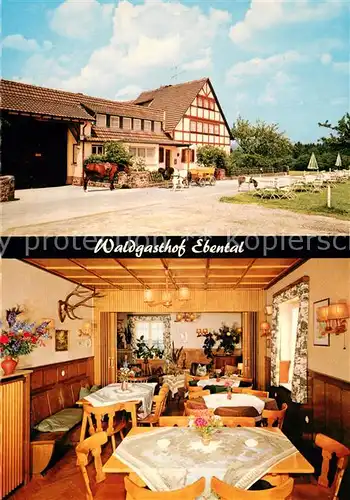AK / Ansichtskarte Ruedesheim_Rhein Waldgasthof Ebental Restaurant Ponykutsche Ruedesheim Rhein