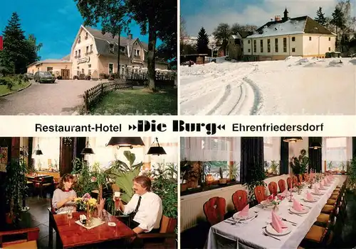 AK / Ansichtskarte Ehrenfriedersdorf_Erzgebirge Restaurant Hotel Die Burg Ehrenfriedersdorf