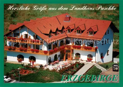 AK / Ansichtskarte Erdmannsdorf_Augustusburg Landhaus Puschke Hotel Restaurant Erdmannsdorf_Augustusburg