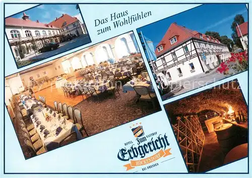 AK / Ansichtskarte Hoeckendorf_Dippoldiswalde Hotel Gasthof zum Erbgericht Restaurant Hoeckendorf Dippoldiswalde