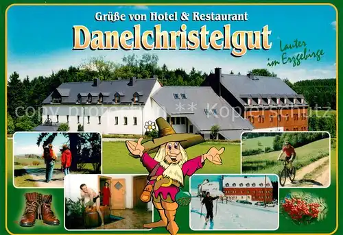 AK / Ansichtskarte Lauter_Schwarzenberg_Erzgebirge Hotel Restaurant Danelchristelgut Wandern Radfahren Skifahren Lauter_Schwarzenberg