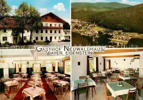 AK / Ansichtskarte Bayerisch_Eisenstein Gasthaus Pension Neuwaldhaus Restaurant Panorama Blick ins Tal Bayerisch_Eisenstein