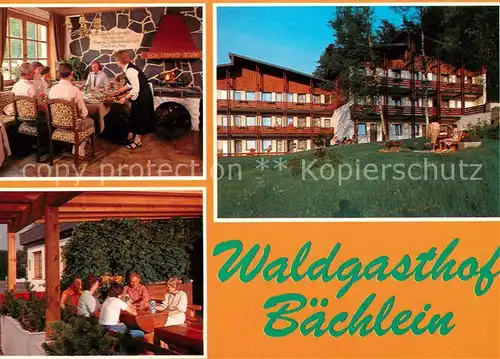 AK / Ansichtskarte Baechlein Waldgasthof Baechlein Restaurant Baechlein