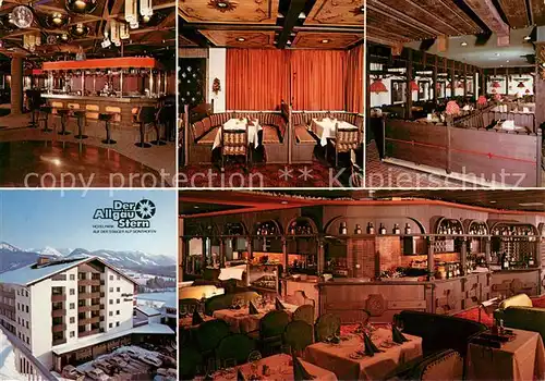 AK / Ansichtskarte Staig_Sonthofen Hotelpark Der Allgaeu Stern Restaurant Bar Alpenpanorama Staig Sonthofen