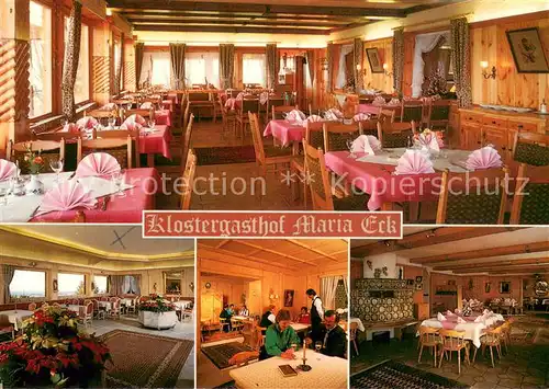 AK / Ansichtskarte Siegsdorf_Oberbayern Klostergasthof Maria Eck Restaurant Siegsdorf Oberbayern