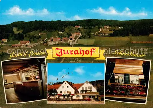 AK / Ansichtskarte Schmidtstadt Gasthof Pension Jurahof Restaurant Ortsansicht Schmidtstadt