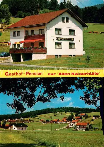 AK / Ansichtskarte Altschoenau Gasthof Pension zur Alten Kaiserhuette Panorama Nationalpark Bayerischer Wald Altschoenau