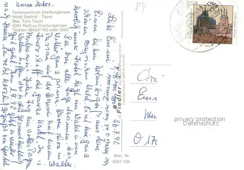 AK / Ansichtskarte Rothau_Dreiburgensee Ferienzentrum Dreiburgensee Hotel Seehof Tauer Restaurant Landschaftspanorama 