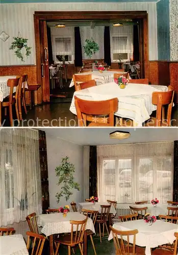 AK / Ansichtskarte Buehl_Simmelsdorf Gasthof Pension Gastraum Buehl Simmelsdorf