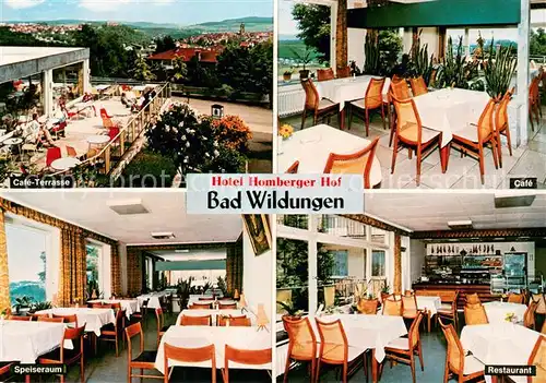AK / Ansichtskarte Bad_Wildungen Hotel Restaurant Homberger Hof Cafe Terrasse Bad_Wildungen