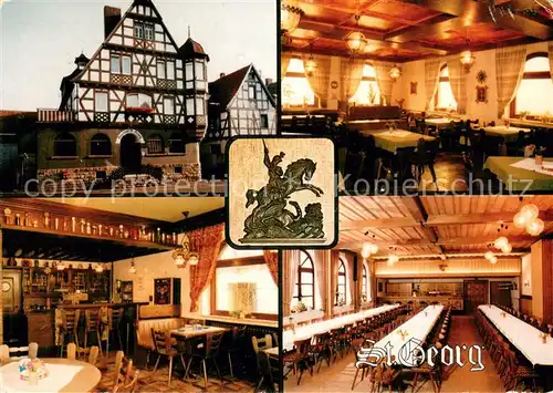 AK / Ansichtskarte Hettenhausen_Rhoen Gasthof Stolz Restaurant Festsaal Fachwerkhaus Hettenhausen Rhoen