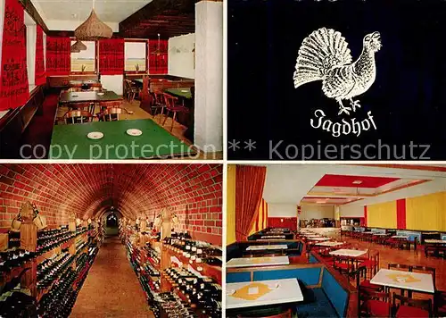 AK / Ansichtskarte Schlingen Restaurant Jagdhof Gastraeume Weinkeller Schlingen