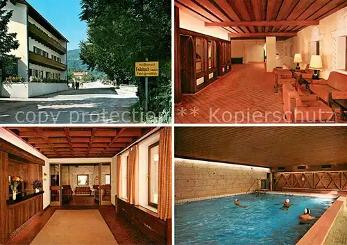 AK / Ansichtskarte Feilnbach Kur Sanatorium Diem Gastraeume Hallenbad Feilnbach